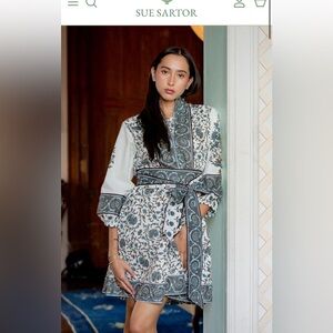 Sue Sartor Flounce Dress size M